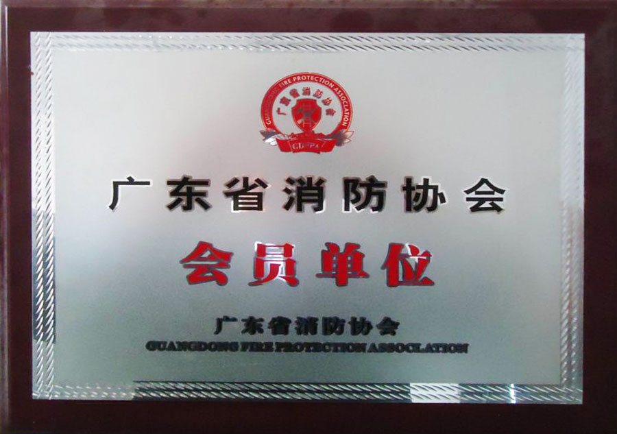 荣获“广东省消防协会会员单位”称号